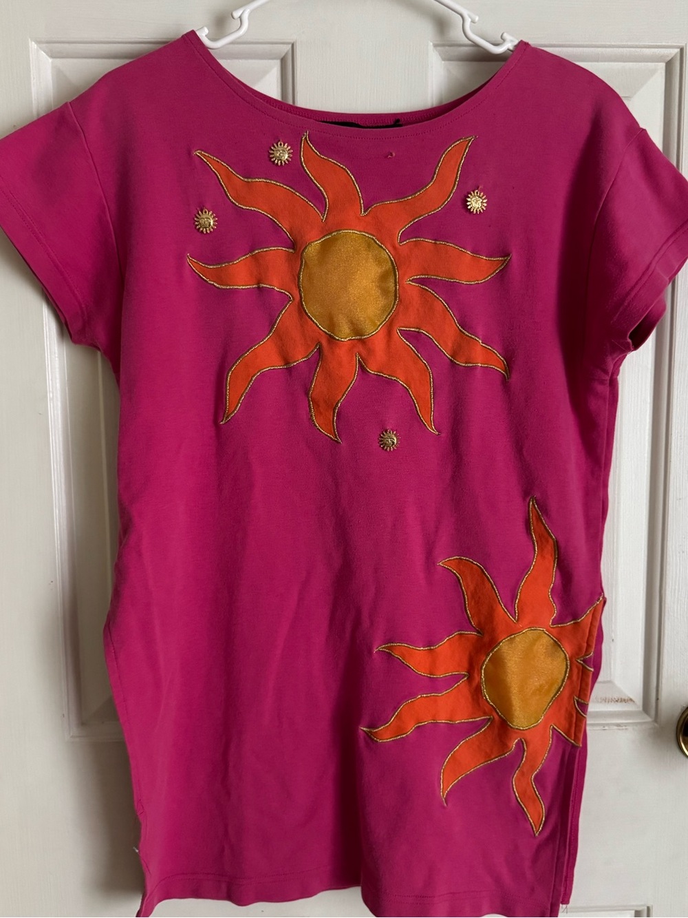Vintage 1992 Celestial Sun Charm Tunic / Beach Coverup